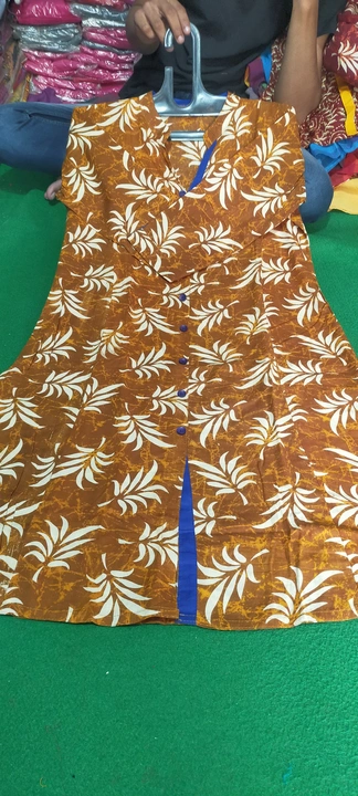 Pure cotton South cotton print chex kurti  uploaded by Shadan fashion on 11/14/2023