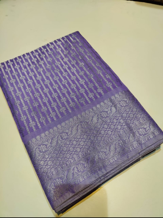 Beutiful silver Zari saree uploaded by Zakiya fabrics on 11/15/2023