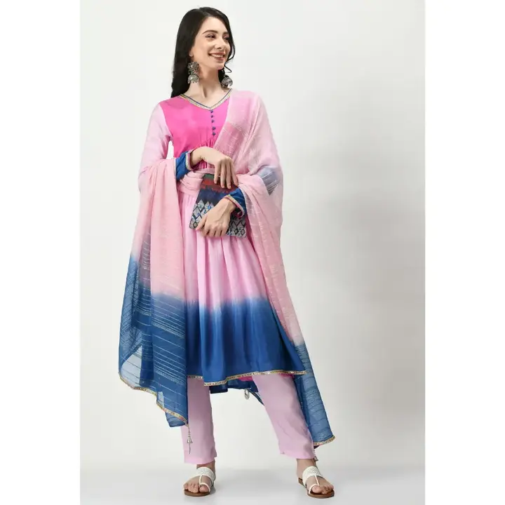 Ombre Kurta pant with dupatta  uploaded by business on 11/15/2023