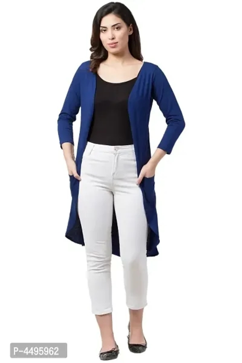 Fashionable Cotton Hosiery Solid Navy Blue Shrug For Women

*Brings best quality Shrug directly from uploaded by business on 11/15/2023