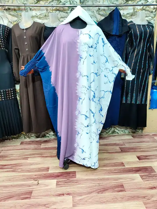 Smoke Abaya pattern fully printed abaya uploaded by Abaya adda on 11/16/2023