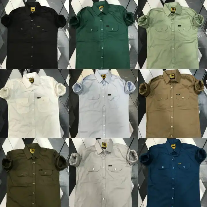 Cotton Plain Double Pocket Shirt / Cod Available / Starting Price  uploaded by Hindustan Trading Company on 11/17/2023