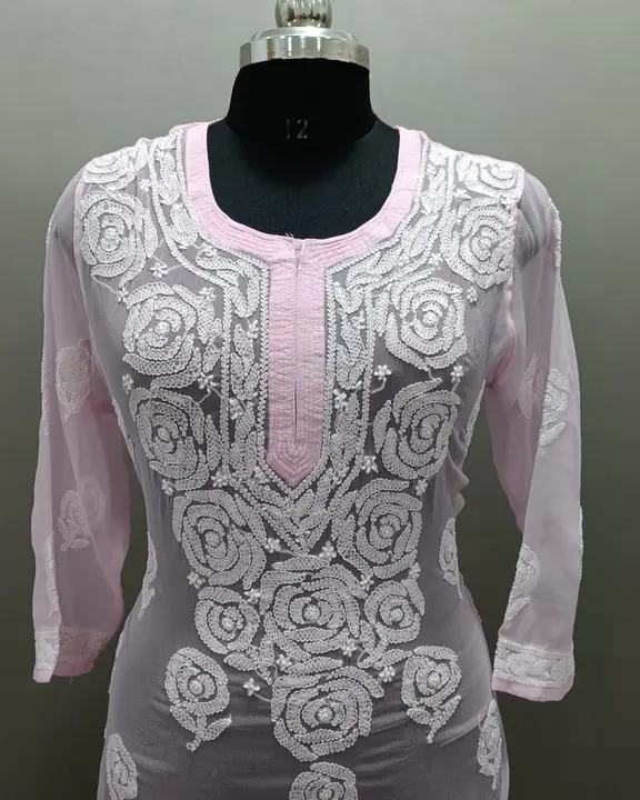 Rose kurti georgette  uploaded by business on 11/17/2023