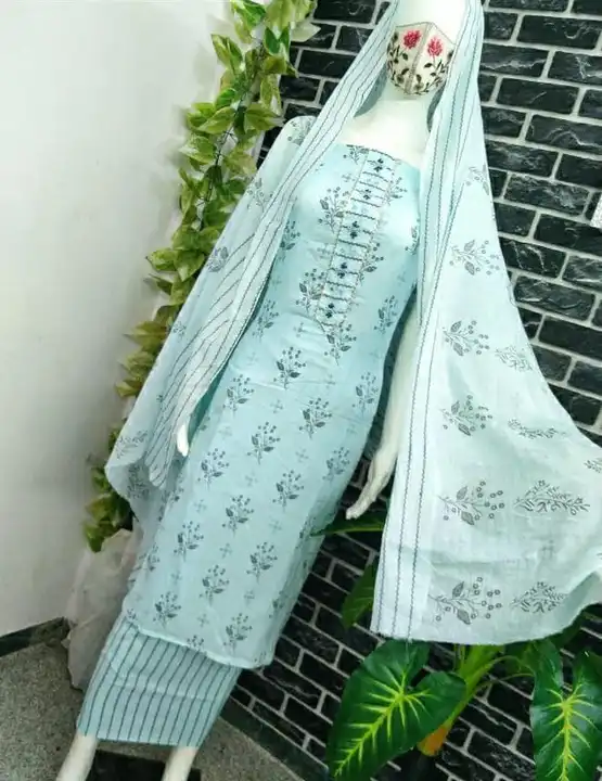 Cotton Embroidery Suit and Dress Material  uploaded by Zuberiya Global on 11/17/2023