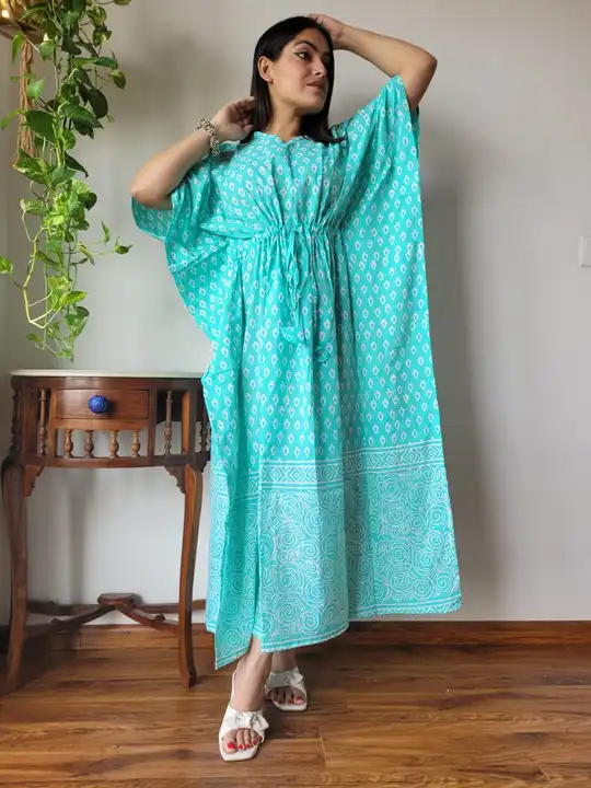 Bagru Hand block printed pure cotton long kaftans  uploaded by The print house  on 11/17/2023