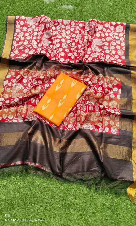 Kota silk new Clour and design saree best quality available  uploaded by business on 11/17/2023