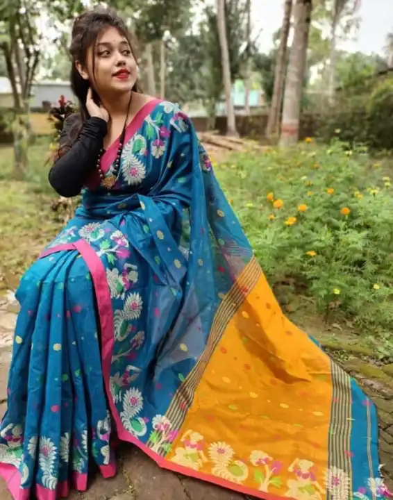Handloom cotton silk saree  uploaded by Sujata saree cantre on 11/18/2023