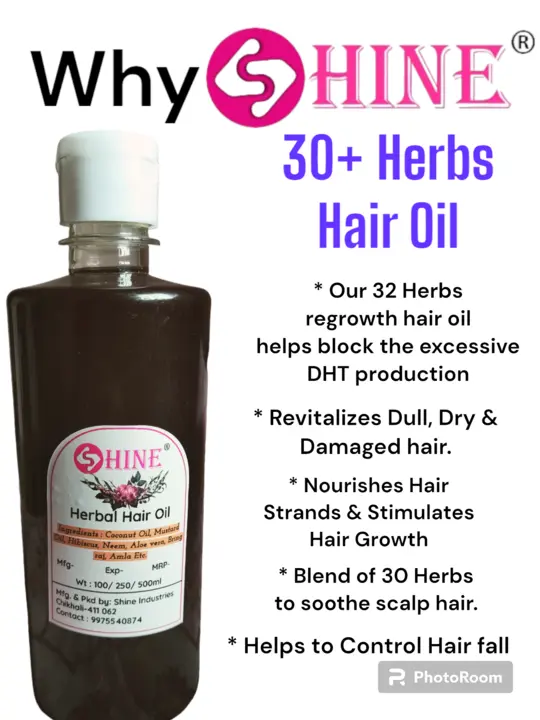 S HINE 30+ Herbs Hair Oil  uploaded by business on 11/18/2023