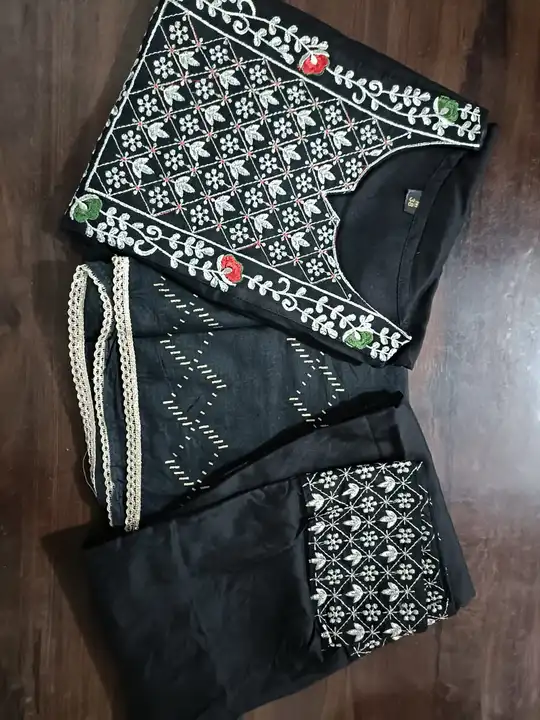 Black kurti pant dupatta  uploaded by S M Fashion  on 11/18/2023