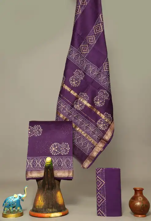 Maheshwari Silk suits uploaded by Bagru crafts on 11/18/2023