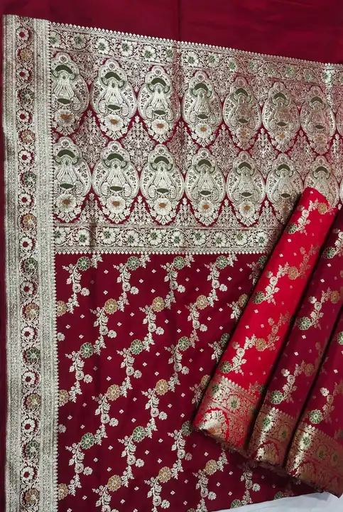 Handloom satan Sarees wedding sarees  uploaded by business on 11/18/2023