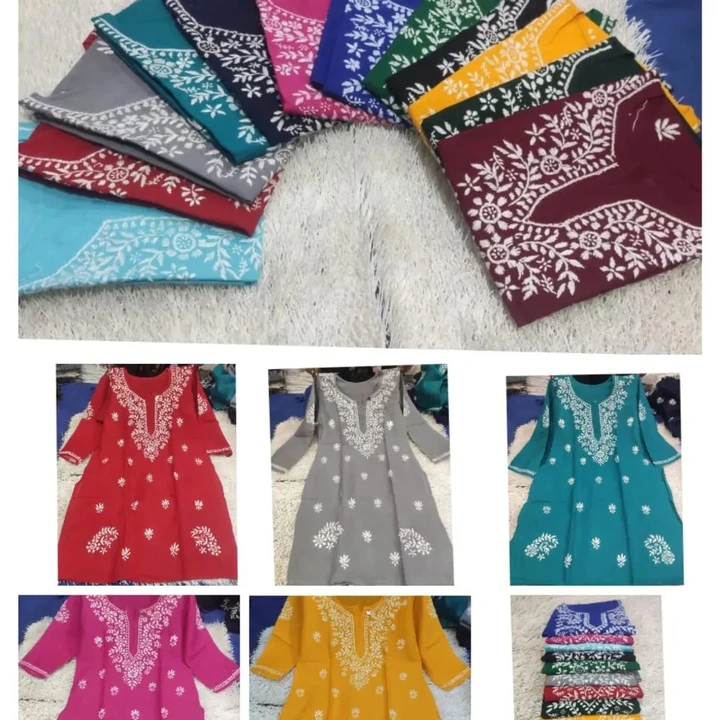 Chikan Cotton kurti uploaded by business on 11/19/2023