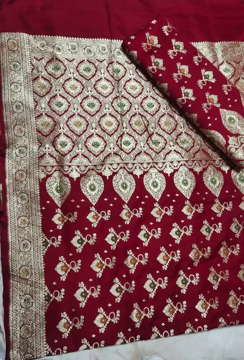 Banarasi pure Handloom satin  sarees  uploaded by business on 11/19/2023
