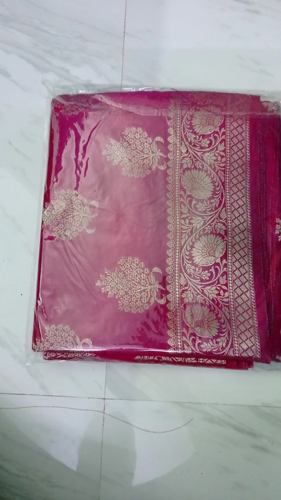 Banarasi pure Handloom silk chinya silver jari sarees  uploaded by business on 11/19/2023