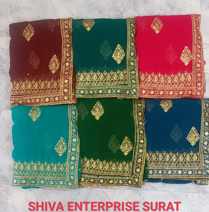 Embrodiery Work saree uploaded by business on 11/20/2023