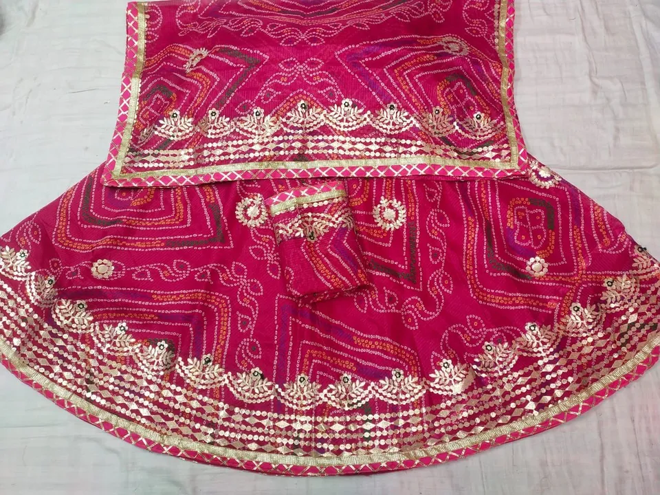 Rajasthani Lehengas with duppata and blouse piece uploaded by business on 11/20/2023