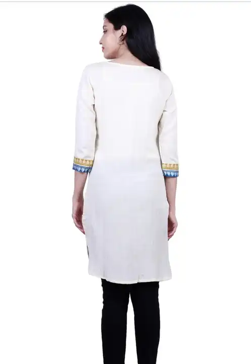 Women cream kurti uploaded by Liimra world fashion on 11/20/2023