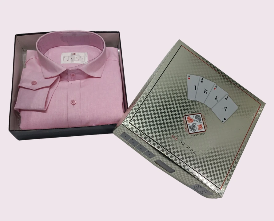 ♦️♣️1KKA♥️♠️ EXCLUSIVE COTTON SOLID BOX PACKING SHIRTS FOR MEN uploaded by business on 11/20/2023