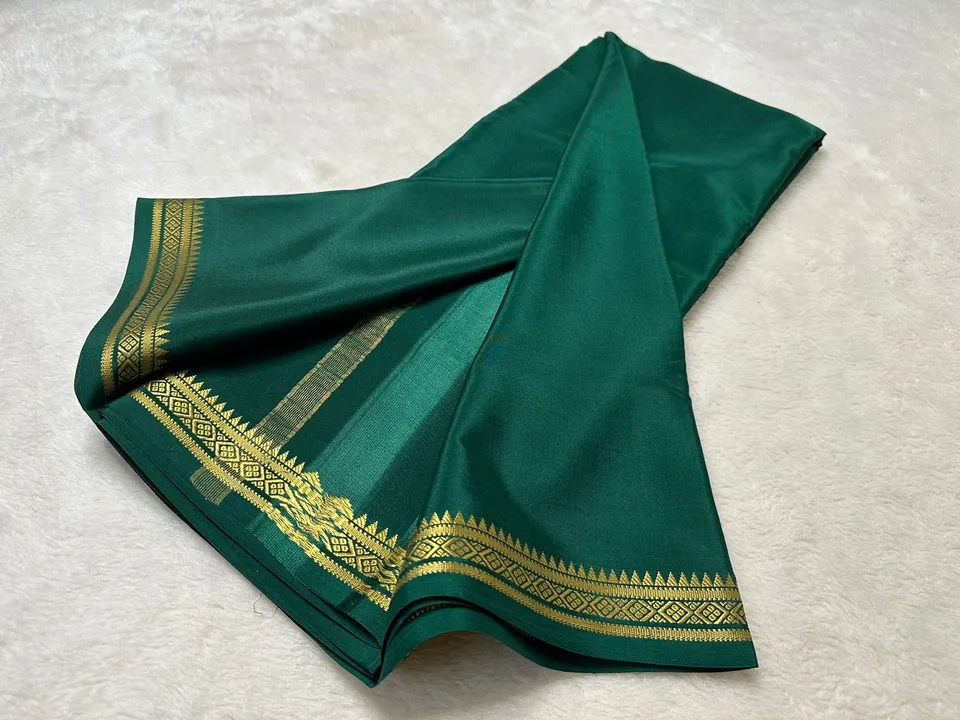 🔥 *Semi-Mysore silk sarees* 🔥
_75 grm thickness with Chit  pallu_

  uploaded by R V FASHION HUB on 11/20/2023