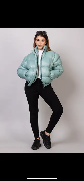 womens puffer jacket uploaded by Adamya Knitwears on 11/20/2023