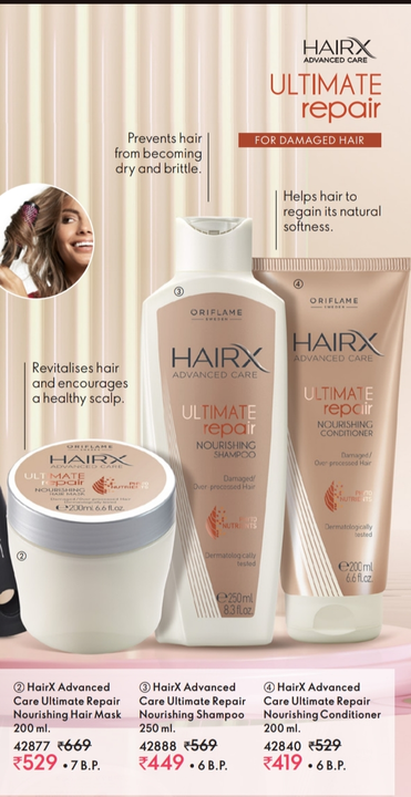 ORIFLAME HairX Ultimate Shampoo, Conditioner & Mask uploaded by H D Fashion on 11/20/2023