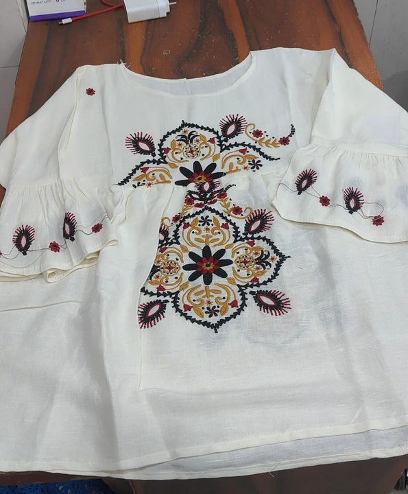 Cotton embroidery top uploaded by business on 11/21/2023
