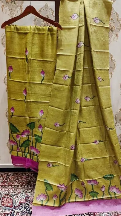 Kalamkari Tussar dress material  uploaded by Patralekha Textile on 11/21/2023