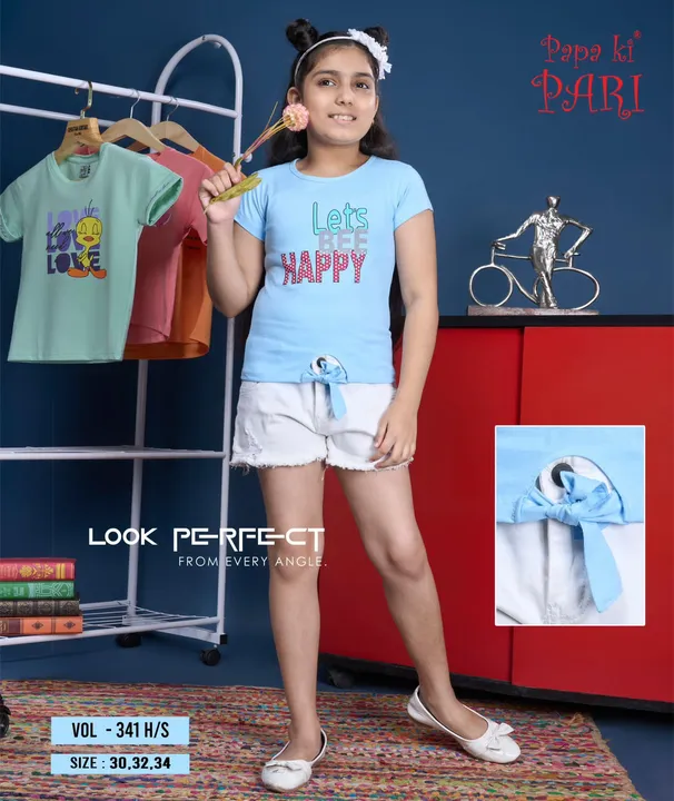 PAPA KI PARI Girl's Printed T-shirt  uploaded by Maharashtra trading company on 11/21/2023