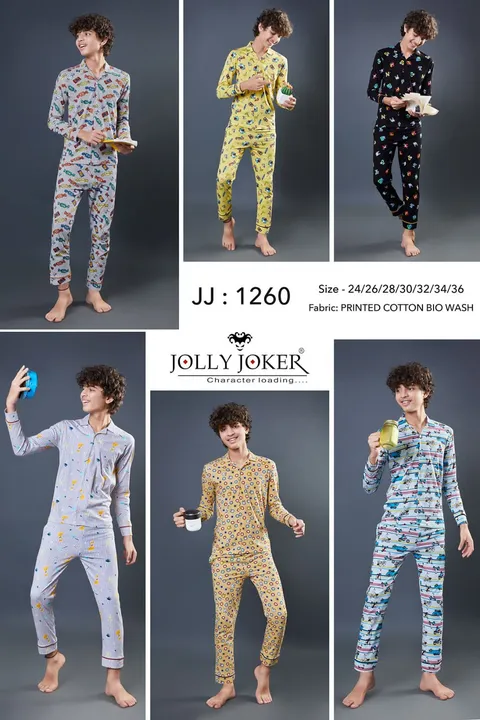 JOLLY JOKER Boy's Printed Night Suit  uploaded by business on 11/21/2023