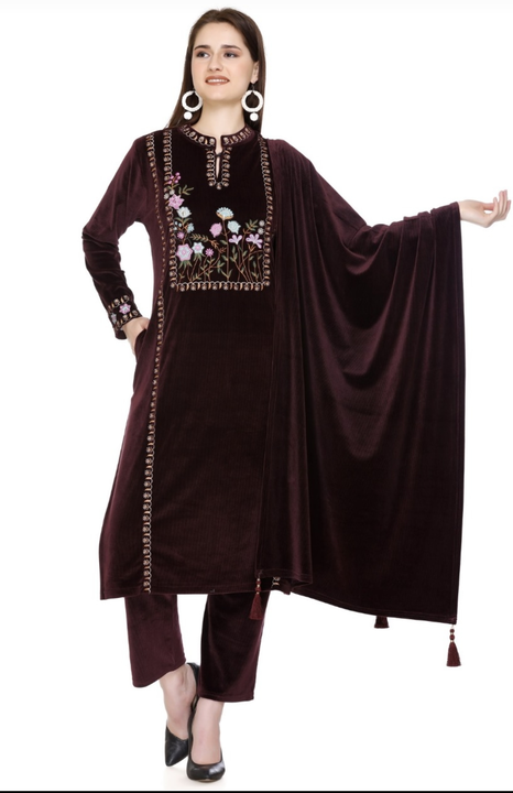 Ladies woolen kurti set uploaded by Mystic Aura  on 11/21/2023