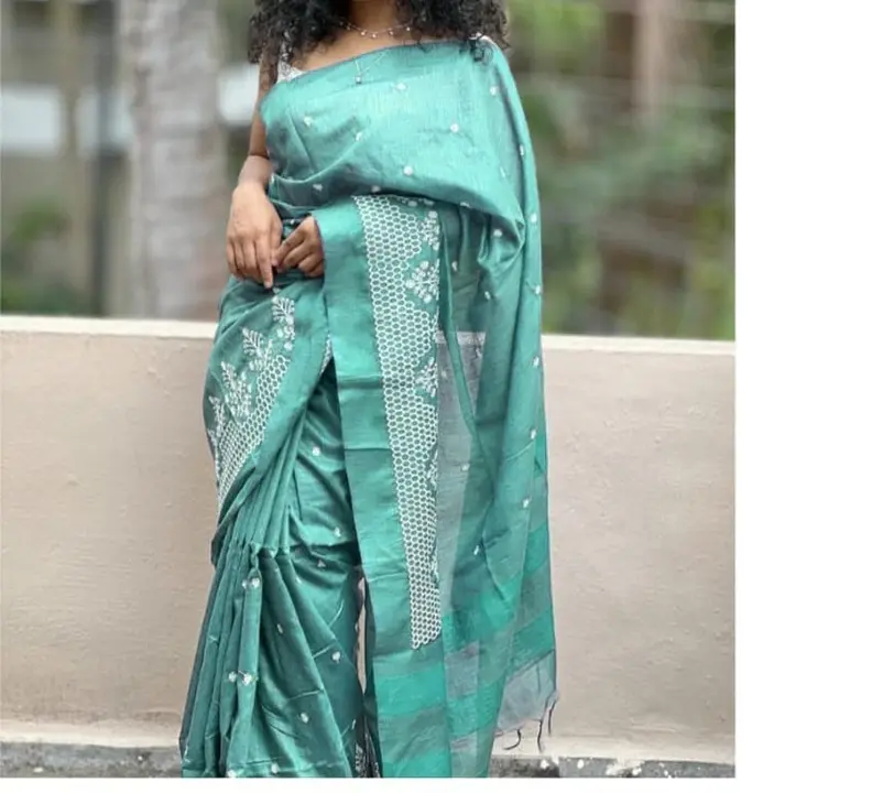 Kota silk embroidery saree uploaded by Handloom Silk sarees  on 11/21/2023