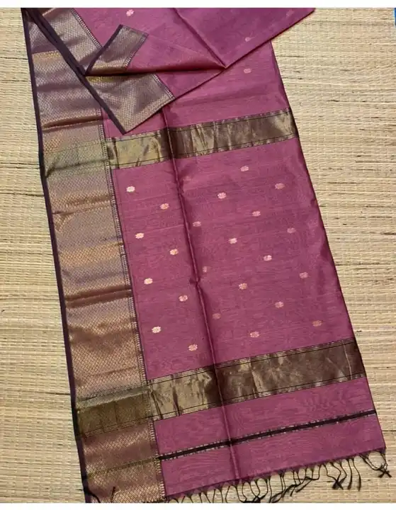 Maheshwari silk saree uploaded by Handloom Silk sarees  on 11/21/2023