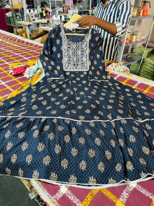 Post image I want 500 pieces of Kurti at a total order value of 100000. I am looking for Cotton gown full long anarkali requirement . Please send me price if you have this available.