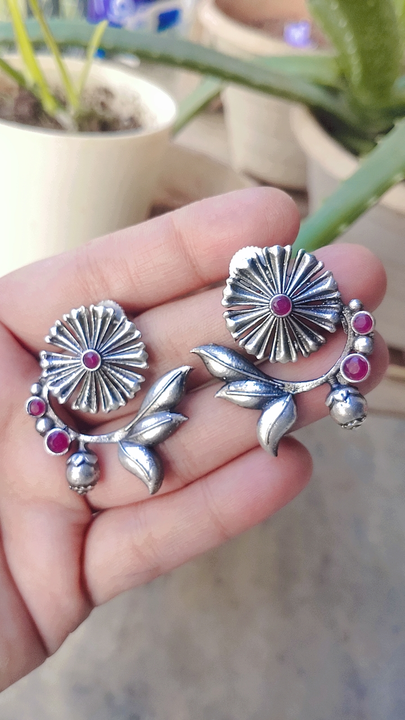 German silver earrings  uploaded by M.J.fashion on 11/21/2023