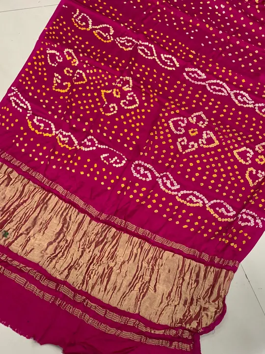 BANDHEJ 
GAJJI SILK 

🌹Price 2300+$🌹

Saree
Gajji silk  fabrics
Print & hand block print
Fancy  ja uploaded by business on 11/22/2023