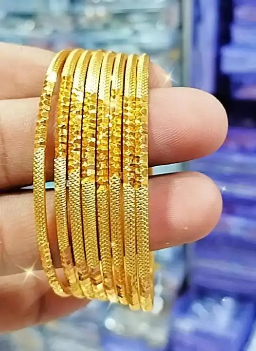 Gokd plated bangles  uploaded by Neekibha Collections  on 11/22/2023