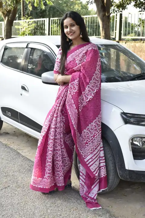 Cotton mulmul saree  uploaded by The print house  on 11/22/2023