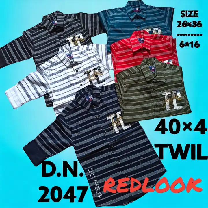 Kids shirts  uploaded by Manufacturer of Jean's pants and cotton trousers on 11/22/2023
