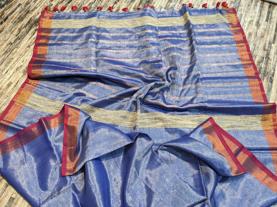 Tissue Saree uploaded by Aditri Textile on 11/22/2023