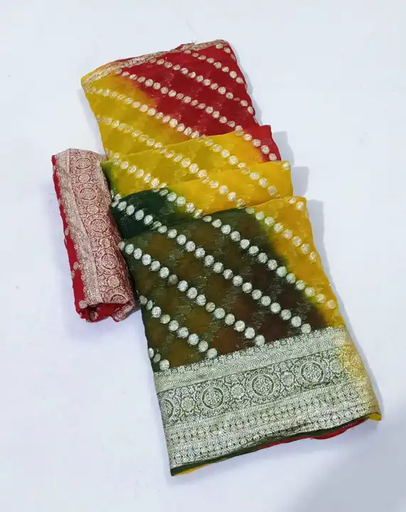 Georgette saree uploaded by business on 11/23/2023
