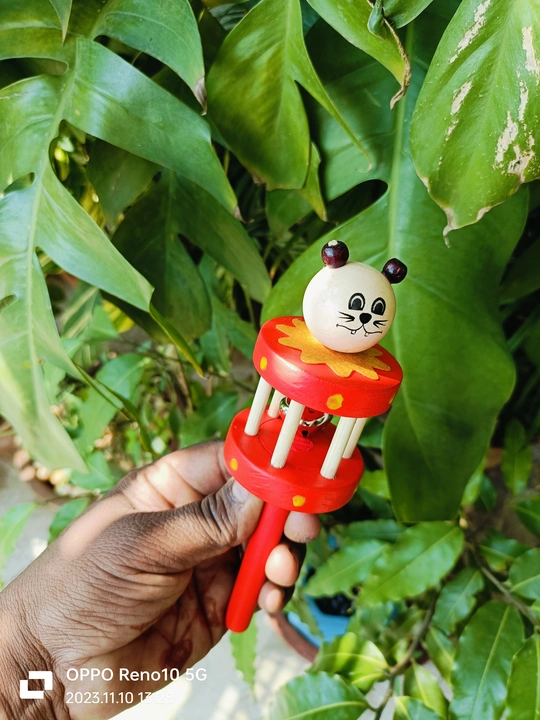 Wooden Mickey rattle jail ghughru uploaded by business on 11/23/2023