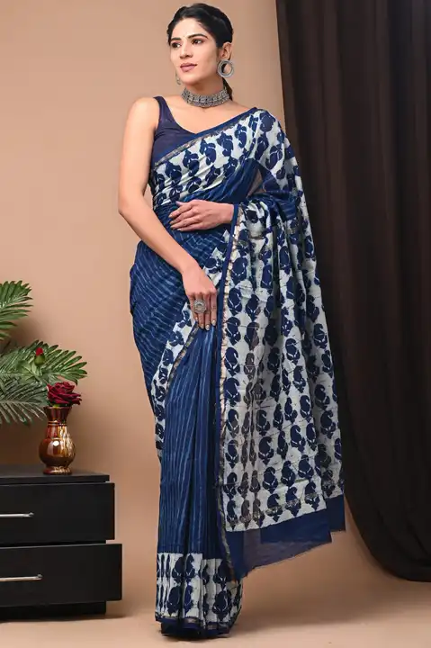 Chanderi saree  uploaded by Indiana Creations  on 11/23/2023