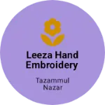 Business logo of Leeza Hand Embroidery