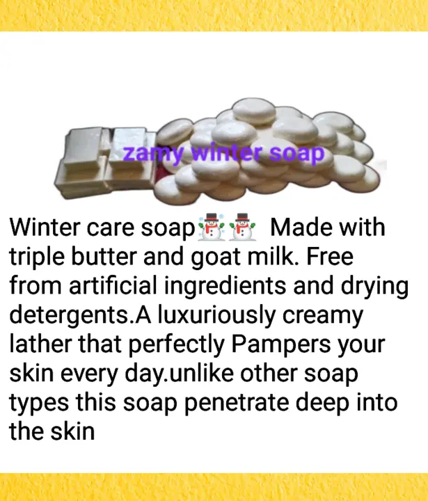 Winter care soap uploaded by Zamy herbal on 11/23/2023
