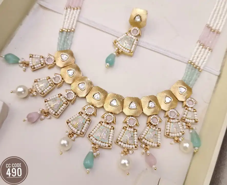 Meenakari Kundan necklace set  uploaded by Sb designs on 11/23/2023