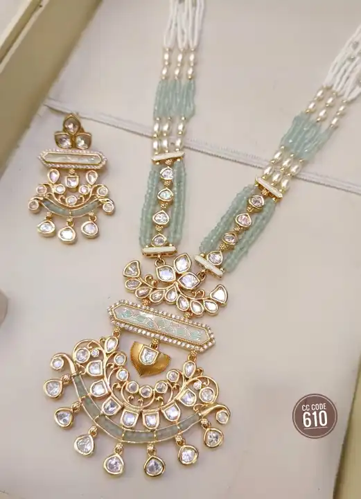 Meenakari Kundan long necklace set  uploaded by Sb designs on 11/23/2023