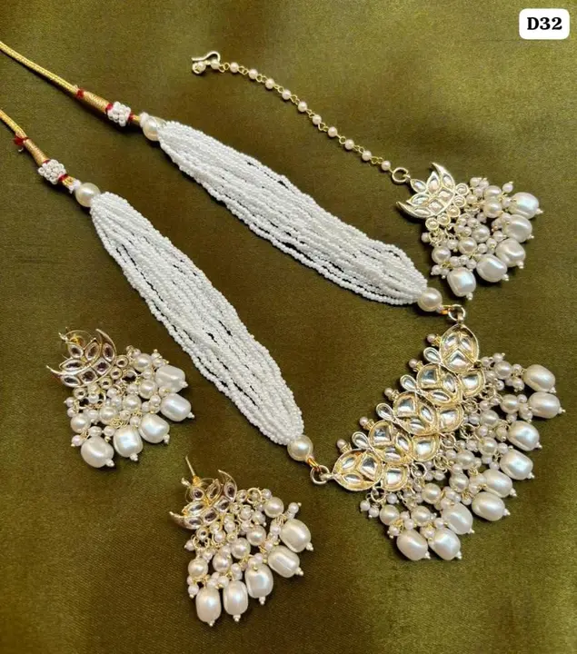 Kundan necklace set  uploaded by business on 11/23/2023