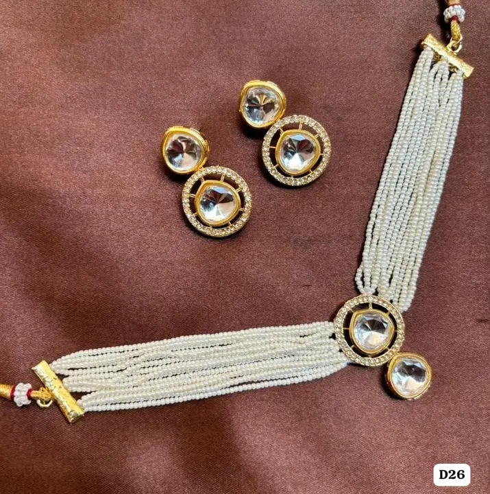 Kundan choker necklace set  uploaded by Sb designs on 11/23/2023