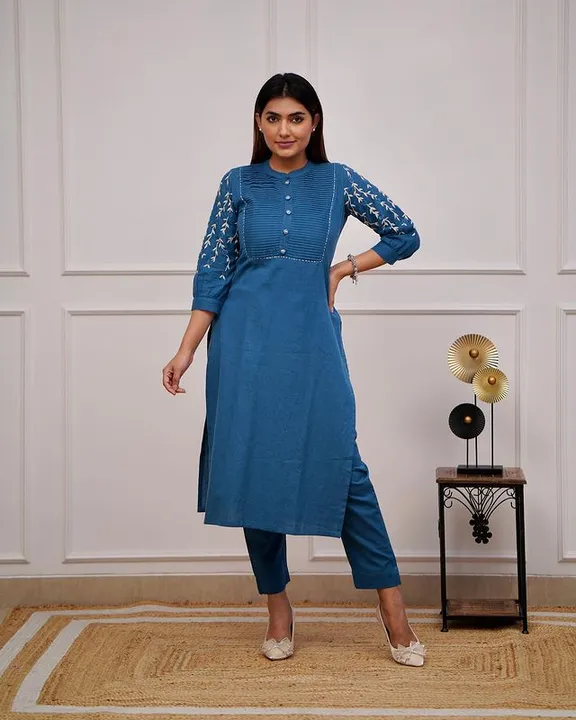 Embroidered kurta pant set  uploaded by ALEEXA OUTLET on 11/23/2023