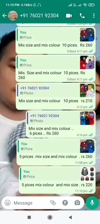 Post image Hello guys .. I am mizoram aizawl wholesaler 
My order .. VISA jeans  my order . hoode 
Number 1 and  2 my order  . bill and PdF  rs 10100
And advance  1000 and cod 9100 . 
I  am receive  pay 9100 my order  parcel open no order deliver . t.shart ,   deliver verry bad product 24 pcs . my loss 10100 .. 
I am whatsapp  group  you remove  , whatsapp  block  .. Call block  . please  help you . people  
My money return . rs 10100
T.shart quality  bad . my customer  no buy .. 

Please help me 😭😭 you call visa jeans   photo number  please  refund  my money  ..

I am gpay number  :: 690940756 

And  my order  no deliver . visa jeans  company  deliver . product  no order